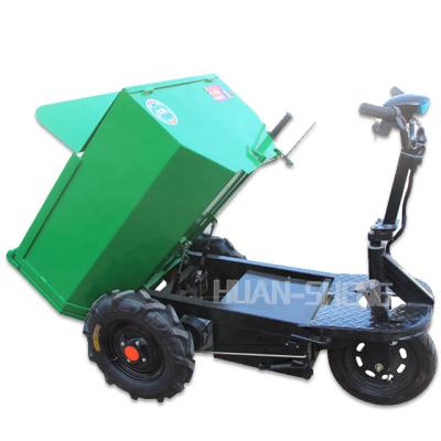 China Original Factory Green Wheel Hand Push Cart Easy-Carry-Mobile Electric Cart Construction Site Platform Truck Cart Steel Material for sale