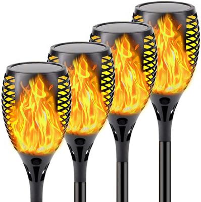 China Solar Garden 12LED 33LED 72LED 96LED Flame Torch Lights Outdoor Fire Lamp Landscape Waterproof Garden Torch Light for sale