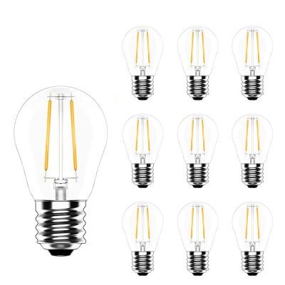 China Edison Outdoor Commercial S14 Led String Lights 1W 2W LED S14 Bulb Waterproof Bulbs E27 Base Garden Replacement for sale