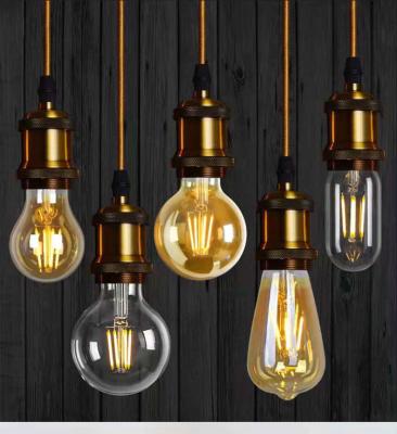 China Garden Wholesale 2w 4w 6w 8w Vintage Edison Filament LED Bulb E27 Bulbs ST64 ST58 A60 T45 G80 G95 G125 B53 C35 T30 G45 for sale