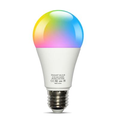 China Garden Factory Direct Sale 9W Led Light Bulbs RGBW With Alexa And Google Assistant Smart Wifi Led Bulb for sale