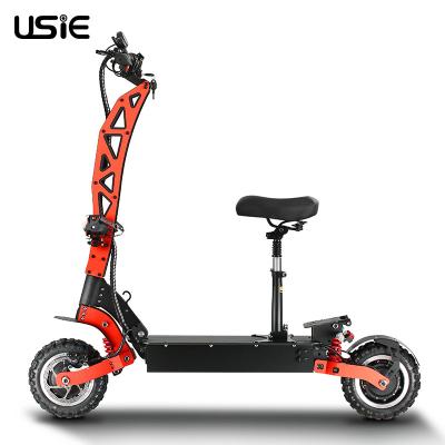 China Spring Suspension Hydraulic Scooter For Adults 6000W Foldable Powerful Wide Wheel Off Road With Seat Dual Motor Electric Scooters for sale