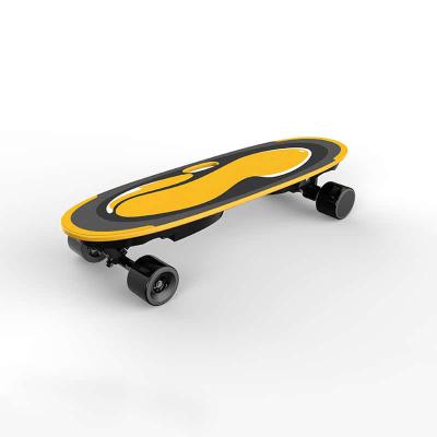 China For Bluetooth Music Eu Warehouse 4 Series 100w Yellow Hands Free Mini Electric Skateboard For Children Christmas Gifts for sale