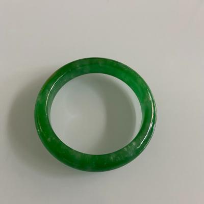 China Real Women Natural Elegant Jade Bracelets Bangle Charm Bangles Natural Myanmar Green for sale