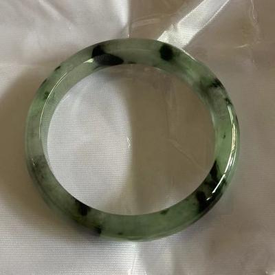 China Real Women Natural Elegant Jade Bracelets Bangle Charm Bangles Natural Myanmar Green for sale