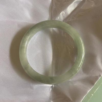 China Real Women Natural Elegant Jade Bracelets Bangle Charm Bangles Natural Myanmar Green for sale