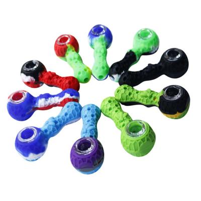 China Amazon Silicone Honey Straw Smoking Tobacco Pipe Plastic Smoking Pipe for sale