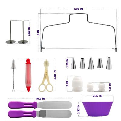 China Cake Making Custom DIY Making Cake Baking Supplies Plastic Cake Decorating Baking Tools Set for sale