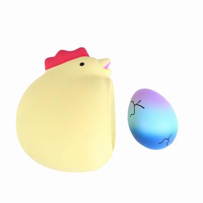 China As photo simulation of hen slow bound starry sky cracked egg Christmas fidgeting person simulated toy for sale