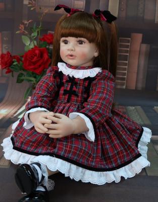 China DIY TOY High Quality 60cm Large Size Adorable Toddler Silicone Vinyl Princess Baby Bonecas Reborn Realistic Doll Reborn For Girl for sale