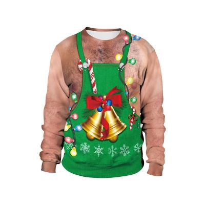 China Anti-Wrinkle Christmas Digital Printing Christmas Couples Sweatshirts Cute Design Pullover Hoodie Adults Unisex Graphic Sweatshirt for sale