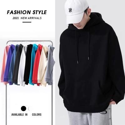 China Bulk Anti Shrink Oversized Boxy Pullover Hoodies OEM Customized Graphic Plus Size Plain Mens Hoodies For Printing for sale