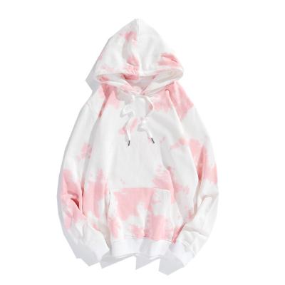 China Custom Men's Anti-Shrink Wash Cotton Logo Link Plus Size Streetwear Unisex Dye Hoodie Clothing for sale