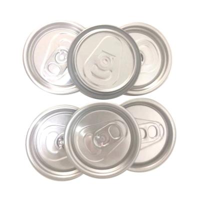 China CANS 202SOT outside diameter 59.3mm 202SOT aluminum easy open 2PC ends for coffee beverage for sale