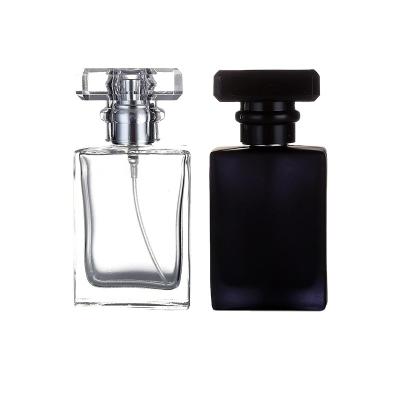 China High Qiality Nbyaic 30ml High Quality Perfume Glass Stain Supply,Empty Packaged Bottle,Portable Spray Bottle,Square,Transparent And Black for sale