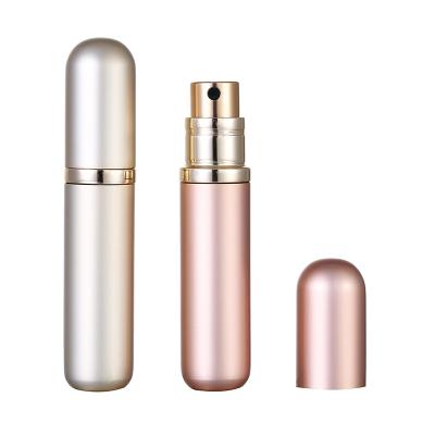 China Mini 5ML Perfume Spray Bottle Metal Solid Color Portable Wholesale Perfume Sprayer Portable Travel Split Small Spray Bottle for sale