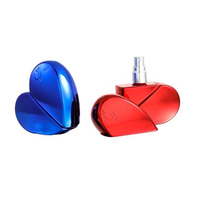 China High Qiality Wholesale Multicolor Heart Shaped Portable Perfume Bottle Mini Perfume Spray Bottle for sale