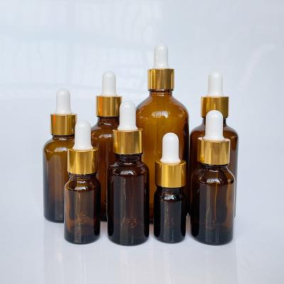 China 30ml Cosmetic Amber Measure Graduation Dropper Clear Pipette 10ml Essential Oil Glass Bottle for sale