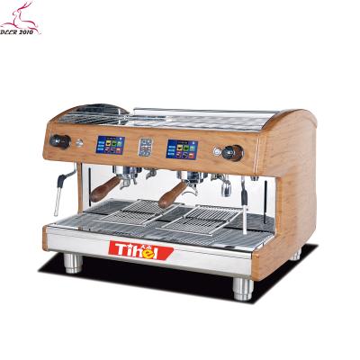 China Housing ABS757 Commerical Touch Screen Display Professional Semi Automatic Espresso Latte Coffee Machine for sale