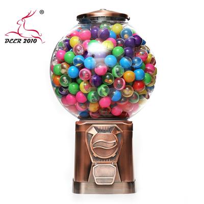 China Factory Price Cheap Bouncing Ball Vending Machine, Wholesale Bronze Gumball Vending Machine Toys 30*30*52cm for sale