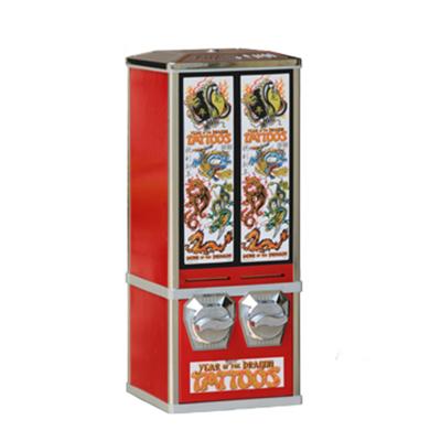 China Die Casting Alloy Small Business Items Card / Ticket / Sticker / Tattoo Vending Machine for sale