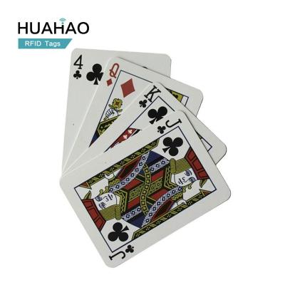 China Raincoat/Waterproof Free Sample! HUAHAO RFID NFC Manufacturer Supplier Custom 13.56MHZ PVC Chip Smart RFID Playing Cards for sale