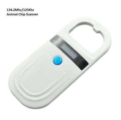 China Portable Handheld RFID Reader Pet Chip Scanner CKU ID Glass Tube Label Reader 128 Messages for sale