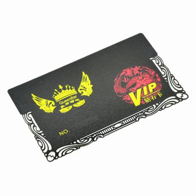 China China hot sale stainless steel credit card size VIP member rfid metal business card for wholesale for sale