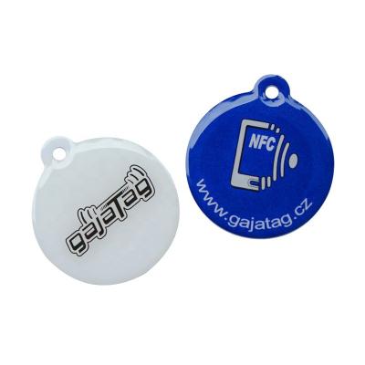 China NFC plastic tag 13.56mhz access control waterproof/waterproof RFID systems and products PVC sticker with QR code printAccess order card for sale