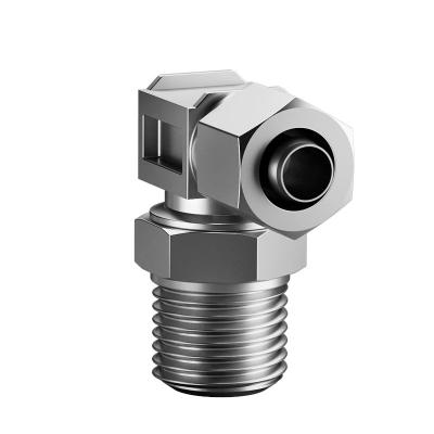 China Building Material Shops PL Elbow Quick Connect Fittings 90 Degree Push to Connect Air Fittings, Thread Pneumatic Push In Quick Connect Tube Fittings for sale