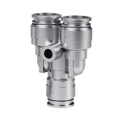 China Building Material Shops PW Stainless PIPE fitting Push in Fittings Connectors Quick Hose Coupler Connection pneumatic air Fittings for sale