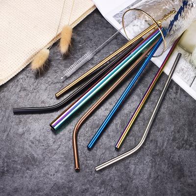 China Eco-friendly Colorful 304 Stainless Steel Straight Drinking Straw Pipette For Home Hotel And Restaurant for sale