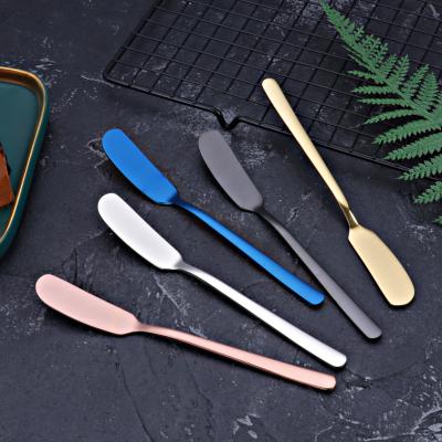 China Eco-friendly 304 Stainless Steel Metal Butter Knife Utensil Cutlery Cheese Dessert Sustainable Jam For Home Restaurant And Hotel for sale