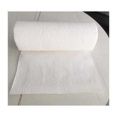 China Eco-friendly Manufacturer Kitchen Tissue Roll Paper Large Logo Printed Water Absorbent Kitchen Dustproof Paper Towel for sale