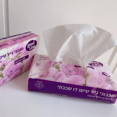 China Soft Box Package Tissue 100% Virgin Wood Pulp Facial Tissue Boxed Facial Towels for sale