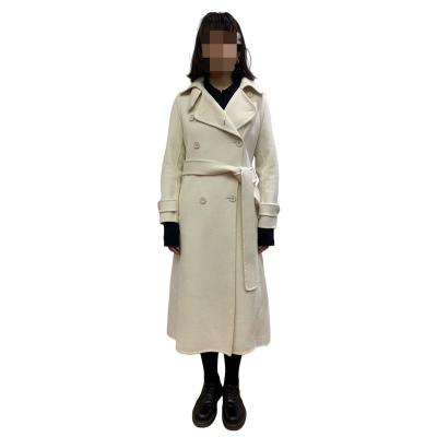 China BSCW0001 Sustainable Hot Sale Long Cashmere Coat Mongolia For Women for sale