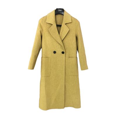 China BSCW0001 High Quality And Sustainable Low MOQ Long Wool Custom Made Washable Coats For Ladies for sale