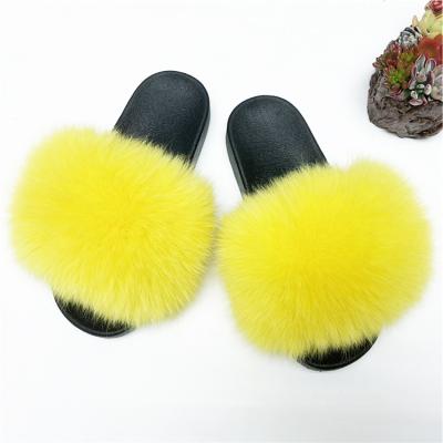 China 2020 New Arrival BSCF0001 High Quality Fashion Women Fur Home Slippers 100% Real CUSHIONING for sale