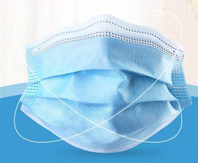 China Each of 3 ply earloop medical surgical face mask with BFE over 98% from Chinese factory for sale