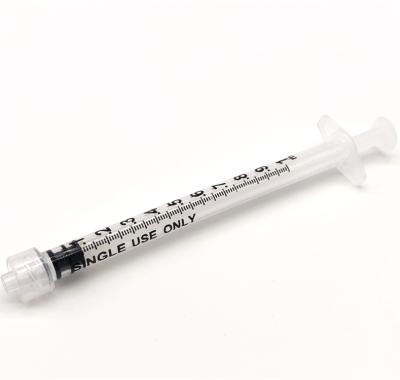 China Safe 1ml Luer Lock Safety Syringe Without Needle for sale