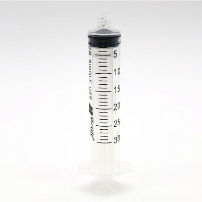 China Safe 30ml Luer Lock Safety Syringe Without Needle for sale