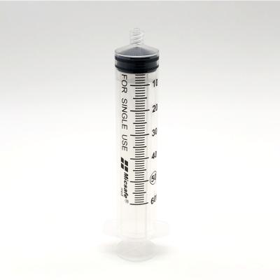 China Safe 60ml Luer Lock Safety Syringe Without Needle for sale