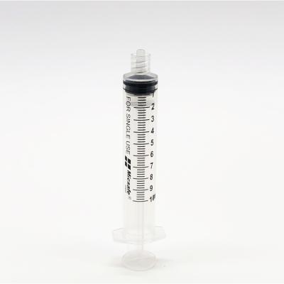 China PP+PE 10ml Luer Lock Safety Syringe Without Needle for sale