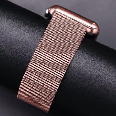 China Shock Resist For Sport For Apple Watch iwatch 1234 Magnetic Mesh Loop Band Strap With Bumper Case for sale