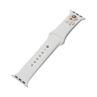 China Women Rubber Replacement Men Smart Bands Strap For Apple Watch 38mm 42mm 40mm 44mm Slim Sport Silicone Watch Band for sale