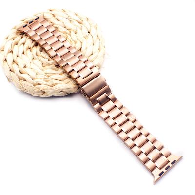 China Fashion For Apple Watch 42mm Stainless Steel Band 44mm, FIVE Links Metal Wrist Strap Strap For Apple Watch 5 4/3/2/1 Smart Watch Belt for sale