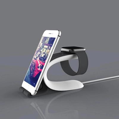 China ABS+silicone compact and design portable phone holder charging mobile stand for iphone wholesale for sale