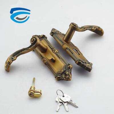 China Italy design anti-theft door lock handle with mortise handle lock for sale