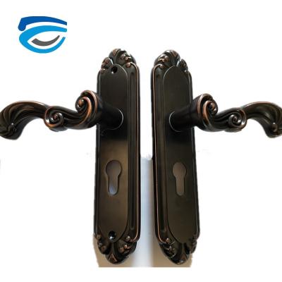 China anti-theft pure copper european style mortise lock for wooden doors for sale