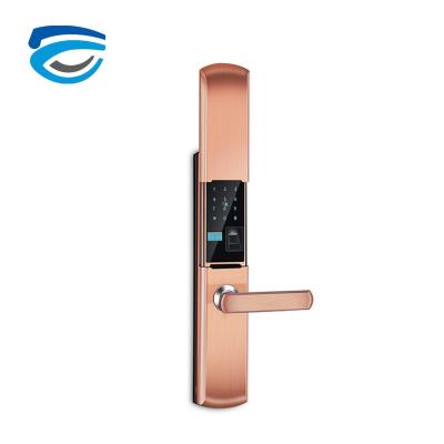 China Waterproof Wifi Kepad App Fingerprint+password+card+key+App Access Control Lock Zigbee Smart Lock for sale